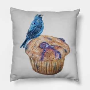 Indigo Blueberry Muffin Pillow