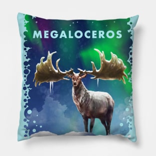 Megaloceros giganteus - Irish Elk, Giant Deer, original artwork Pillow