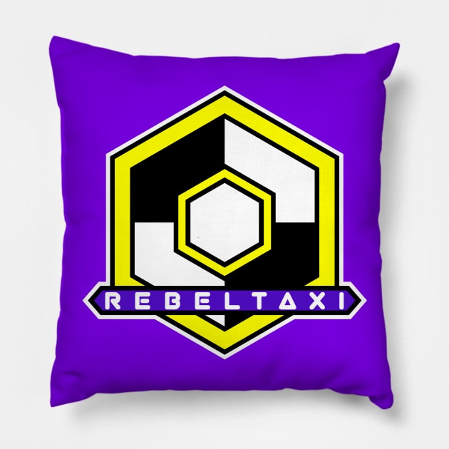 RebelTaxi Hexigon Logo Pillow by RebelTaxi