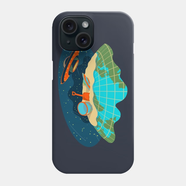 Alien Vacation Phone Case by BullShirtCo