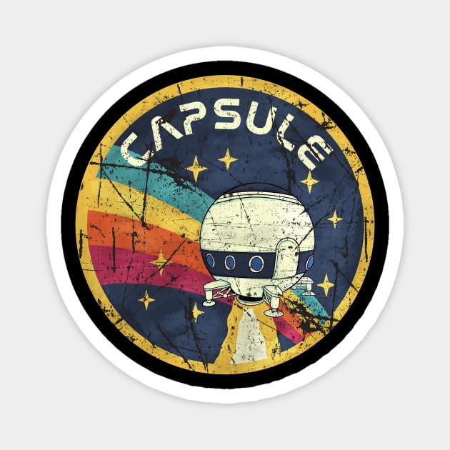 capsule nasa grunge Magnet by opoyostudio