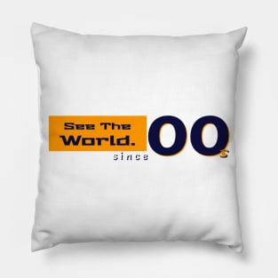 See the world since 2000s Pillow