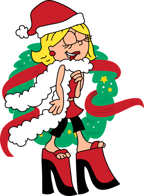 Lizzie Christmas Kids T-Shirt by artxlife