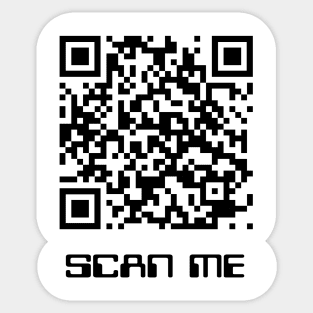 Scan for Free Wifi, QR code, rickroll Sticker for Sale by tropicalhen133