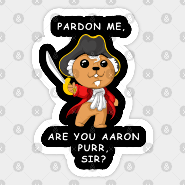 pardon me are you aaron purr sir