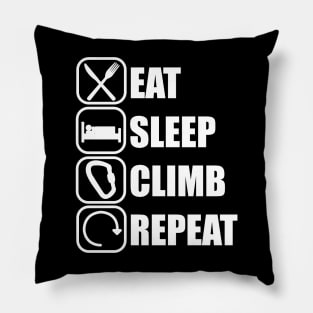 Eat Sleep Climb Repeat - Climbing Pillow