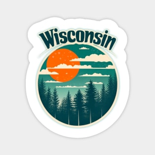 Wisconsin Tourism Graphic Magnet