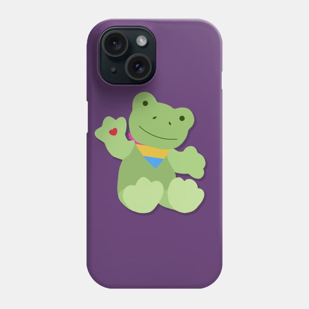 Green Pansexual Pride Frog Phone Case by creepvrs