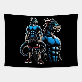 I'm Going To The Gym bodybuillding Gift, Motivation, Workout Gift,Dragon tato Tapestry