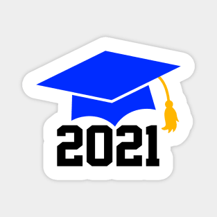 Senior 2021 - Graduation Cap Design T-Shirt Magnet