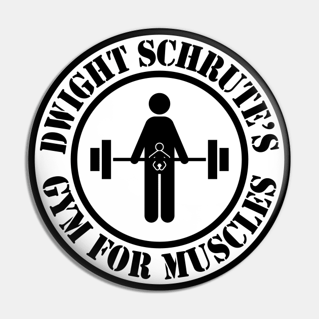 The Office – Dwight Schrute’s Gym For Muscles Strength Of A Grown Man And A Little Baby Pin by Shinsen Merch