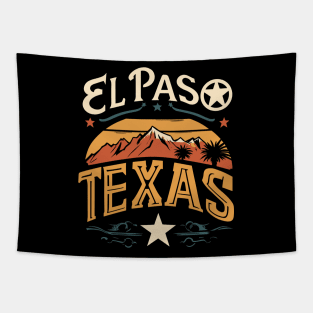 El Paso Texas City Vintage Tapestry