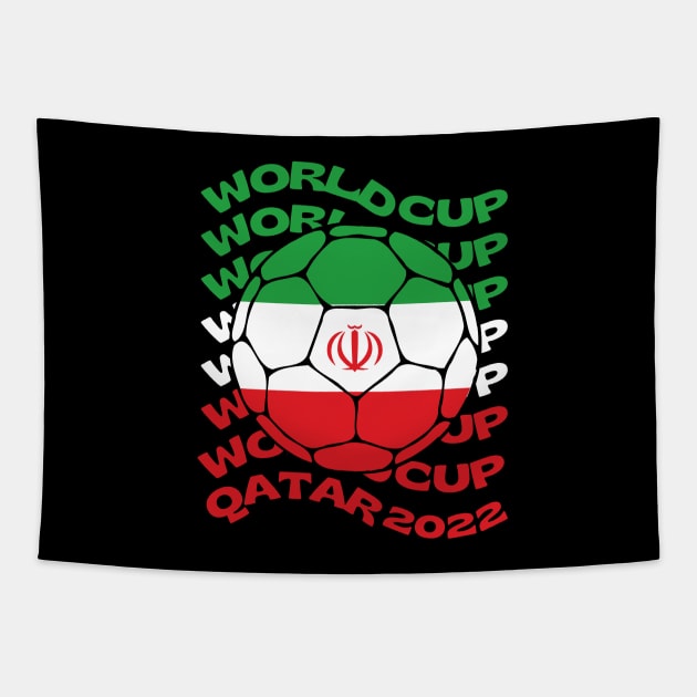 Iran World Cup Tapestry by footballomatic