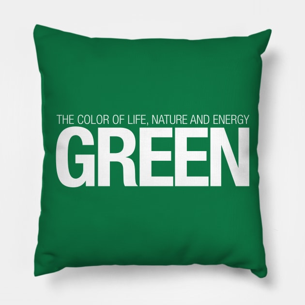 GREEN feeling Pillow by RedSheep