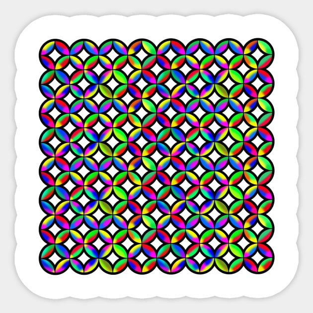 Pattern on gradient - Pattern - Sticker | TeePublic