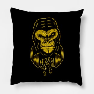 Gorilla Retro Design Pillow