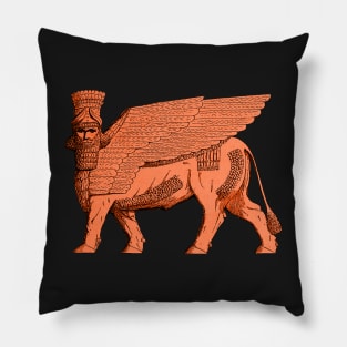 Asherbanapal lamassu Assyrian Bull Gate Pillow