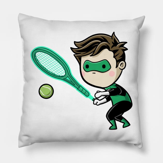 Sporty Buddy - Tennis Pillow by flyingmouse365