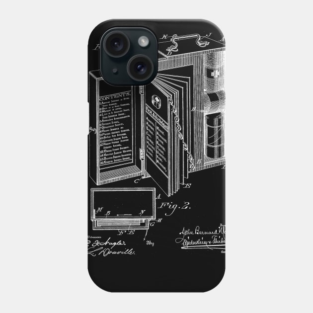 emergency case Vintage Patent Drawing Phone Case by TheYoungDesigns