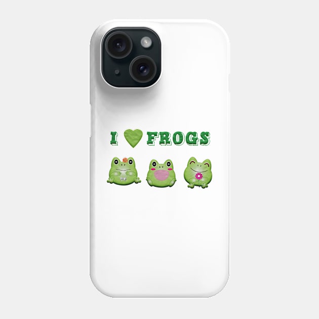 i love frogs Phone Case by Mollie