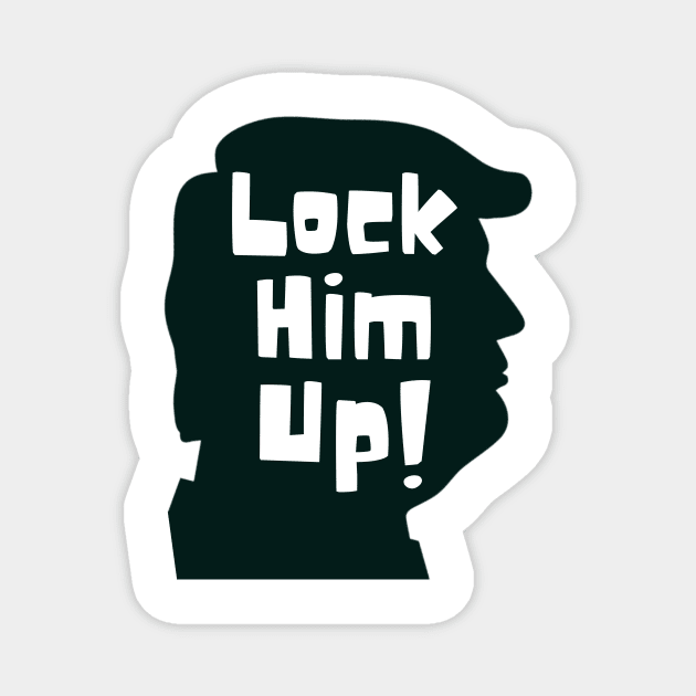 Lock him up silhouette Magnet by WearablePSA
