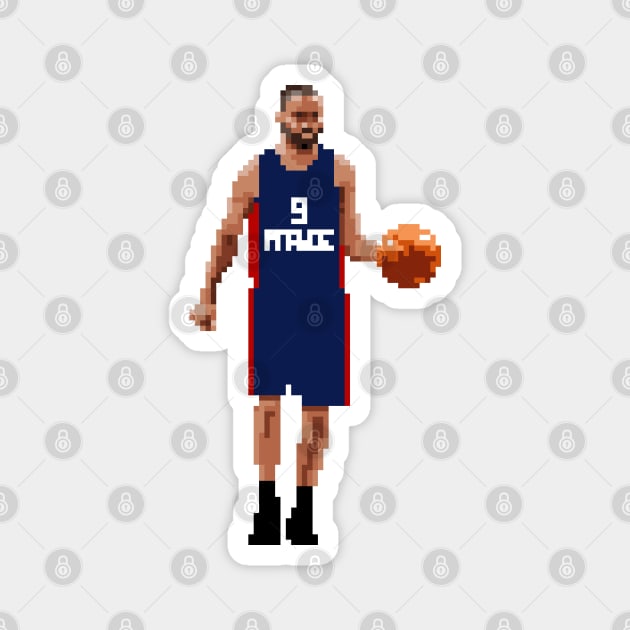 Tony Parker Pixel Dribble Magnet by qiangdade