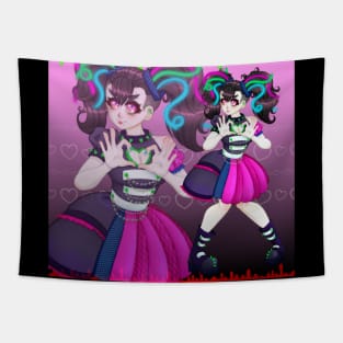 Cybergoth Lolita Tapestry