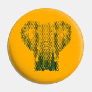 Kumiko Elephant Portrait Pin