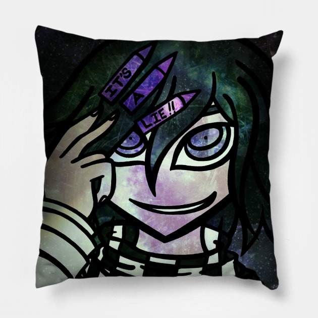 It's A Lie! Pillow by ScribbleSketchScoo