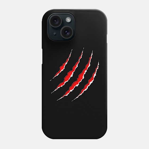 Claw Scrathes Phone Case by Icon Paradise