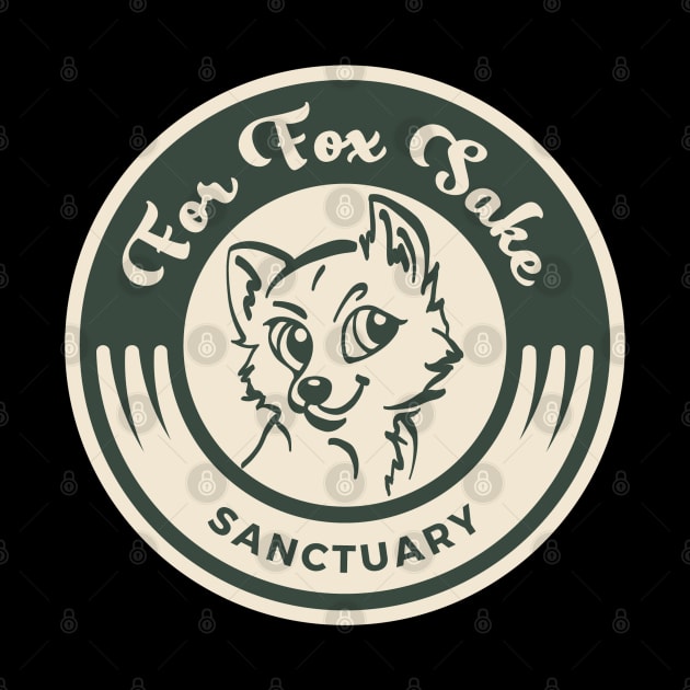 green front T by For Fox Sake Sanctuary