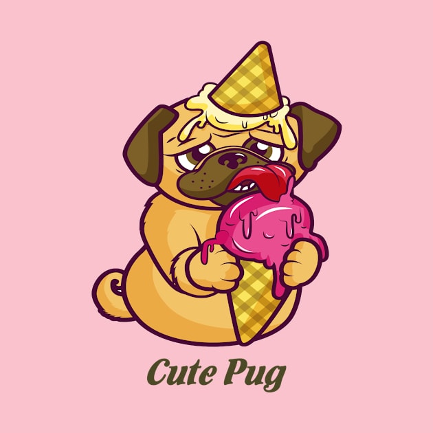 Cute pug by This is store