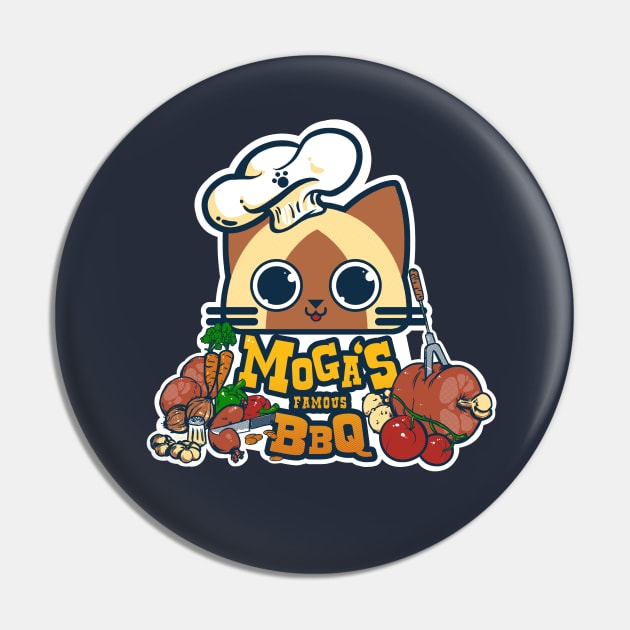 Moga's Famous BBQ Pin by CoinboxTees
