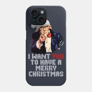 Uncle Sam I Want You To Have A Merry Christmas Phone Case