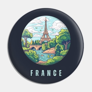 France Europe Pin