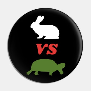 Rabbit VS Turtle Design Pin