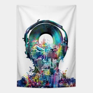 new york sound colorful Tapestry