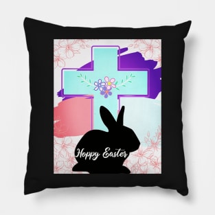 Hoppy Easter Cross Pillow