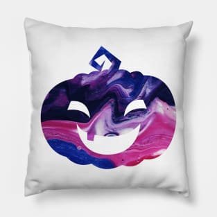 Creepy Groovy Pumpkin for Spooky Season Pillow