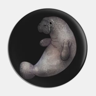 Cozy Manatee Pin