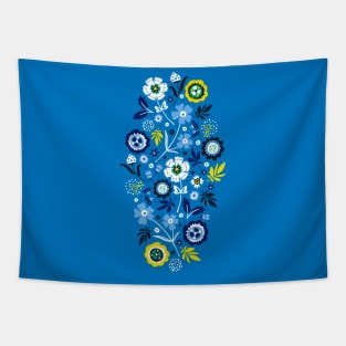 Folk Flowers Tapestry