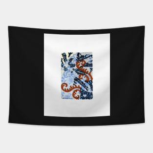 Black Blue Brown IV Tapestry