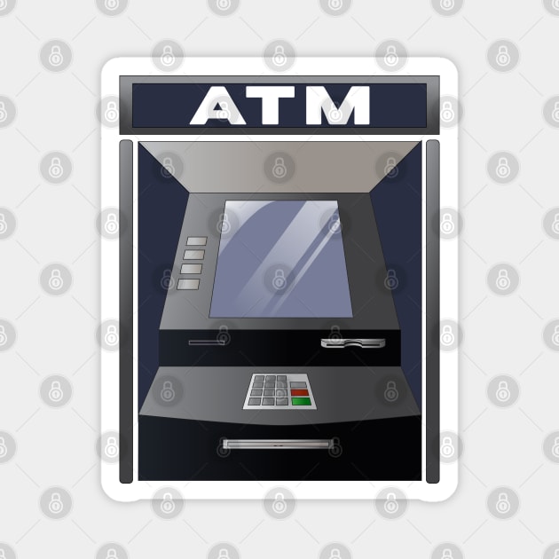 ATM Costume for Halloween Magnet by Sticker Steve