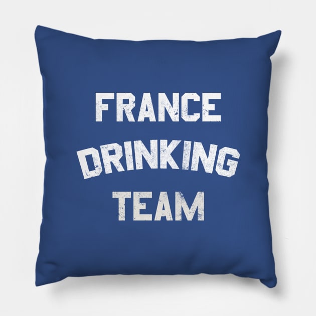 France Drinking Team Pillow by pelicanfly