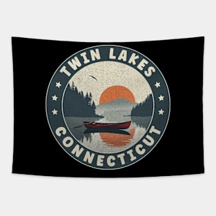 Twin Lakes Connecticut Sunset Tapestry