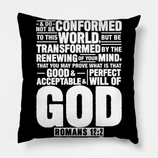 Romans 12:2 Pillow