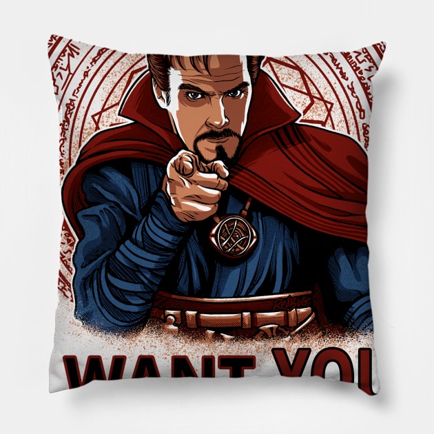 Tio Strange Pillow by RedBug01