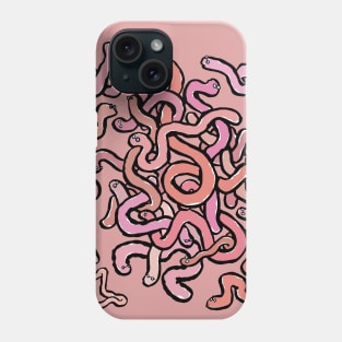 A tangle of worms Phone Case