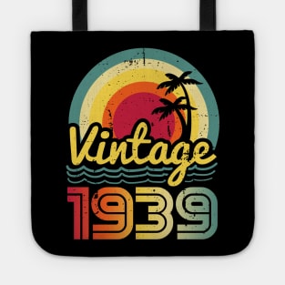 Vintage 1939 Made in 1939 84th birthday 84 years old Gift Tote