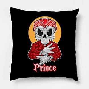 Skull Gangsta Prince Pillow